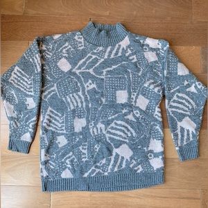 Vintage Diane Vin Furstenberg Cowl Neck Sweater - Size XL